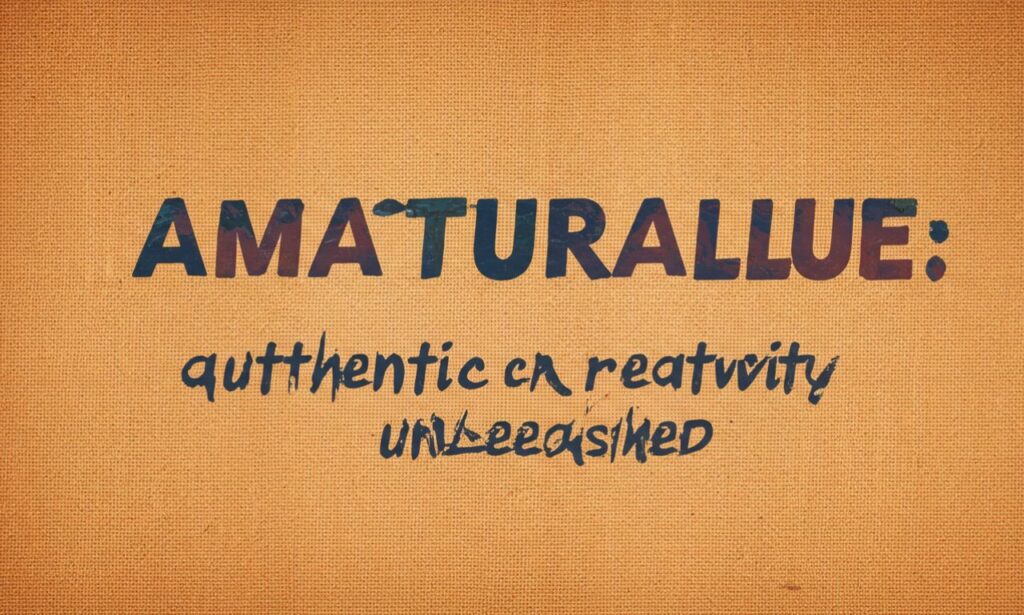 Amateurallrue: Authentic Creativity Unleashed